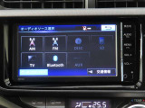 トヨタ純正SDナビ。ワンセグTV視聴、CD再生も可能です。