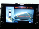 パノラミックビューモニターを装備。クルマを真上から見るように周囲を確認できます。