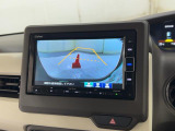 バックカメラの画像です。ガイドラインがスムースな車庫入れをサポートいたします!車庫入れの安心感がアップしますね☆