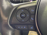 ステアリングスイッチ付き。前方から目を離すことなく操作することが可能です。