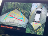 【パノラミックビューモニター】専用のカメラにより、上から見下ろしたような視点で360度クルマの周囲を確認することができます☆死角部分も確認しやすく、狭い場所での切り返しや駐車もスムーズに行えます。