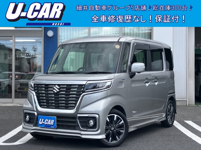 スペーシアカスタム ハイブリッド(HYBRID)  XS 社外ナビ・両側パワスラ・全方位カメ...