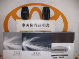 スマートキー付。取扱説明書とメンテナンスノートもあります☆品質評価シート付いてます!トヨタ認定中古車ライト!!