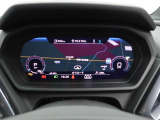 必要に応じてメーター内に地図や車両のインフォメーションなどを切り替え表示できるバーチャルコクピット
