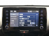 ディスプレイオーディオ装着車。 スマホアプリのマップや、音楽アプリなどをディスプレイオーディオ上に表示して利用できます。