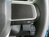 ステアリングスイッチ付き。前方から目を離すことなく操作することが可能です。