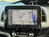 日産純正の視認性の良い大型ディーラーオプションメモリーナビ