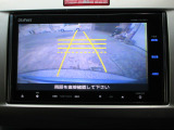 バックカメラの画像です。ガイドラインがスムースな車庫入れをサポートいたします。車庫入れの安心感がアップしますね。