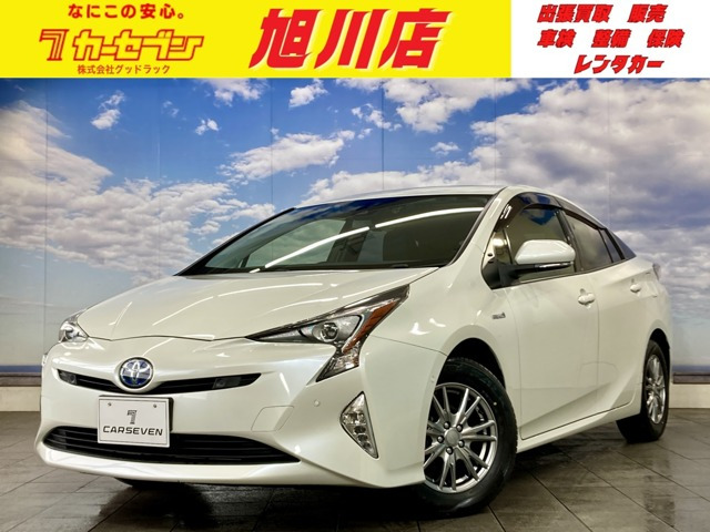 プリウス 1.8 S セーフティ プラス E-Four 4WD 寒冷地仕様 夏タイヤ新品装着 SDナビ
