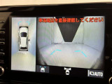 パノラミックビューモニターを装備。駐車場や交差点でクルマを真上から見るように周囲を確認できます。機能の詳細は販売店スタッフまでおたずねください。