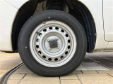 丈夫なスチールホイールでサイズもピッタリなので走行性能を十分、引き出してくれます。