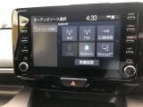 ディスプレイオーディオ装着車。ディスプレイとスマホを連携で、様々なアプリを使用できます。マップのアプリを繋げて、ナビゲーションとして使用できます。