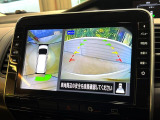 【アラウンドビューモニター】専用のカメラにより、上から見下ろしたような視点で360度クルマの周囲を確認することができます☆死角部分も確認しやすく、狭い場所での切り返しや駐車もスムーズに行えます。