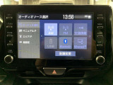 FM,AM、メディアプレイヤーの接続、ブルートゥースオーディオなどが楽しめます。