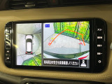 【アラウンドビューモニター】専用のカメラにより、上から見下ろしたような視点で360度クルマの周囲を確認することができます☆死角部分も確認しやすく、狭い場所での切り返しや駐車もスムーズに行えます。