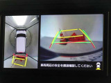 バックガイドモニターを装備しています、車庫入れもラクラクです。パノラミックビューモニターを搭載しています、上からの画像も表示されます。