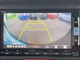 車庫入れ時に安心のバックカメラがついています。