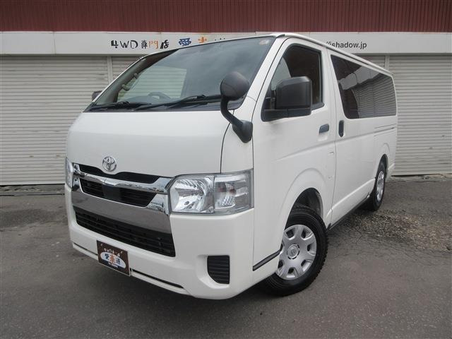 ハイエースバン 2.8 DX ロング GLパッケージ ディーゼル 4WD 寒冷地仕様 社外ナビ Bl...