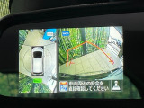 【アラウンドビューモニター】専用のカメラにより、上から見下ろしたような視点で360度クルマの周囲を確認することができます☆死角部分も確認しやすく、狭い場所での切り返しや駐車もスムーズに行えます。