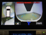 車両を上から見たような映像を映し出すパノラミックビューモニター付きです。