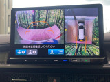 【マルチビューカメラシステム】専用のカメラにより、上から見下ろしたような視点で360度クルマの周囲を確認することができます☆死角部分も確認しやすく、狭い場所での切り返しや駐車もスムーズに行えます。