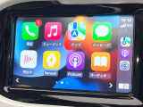 ●Apple Car Play:スマホとの有線接続で、ナビ・オーディオ再生などスマホのアプリ機能が画面でも使える便利機能です!