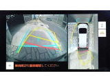 車を上から見下ろした視点で駐車をサポートするパノラマビューを搭載。運転席から確認しにくい車両周囲の状況を確認できます。