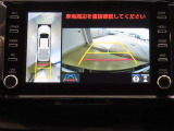 バックガイドモニターは、ハンドルを回すとガイド線が動きます。