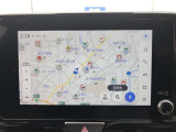 トヨタ純正メモリーナビ装着車。大画面で見やすく使いやすいナビゲーションです。トヨタ純正ならではの、シンプルで簡単操作です。