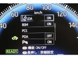 メーター内のインフォメーション。サポート画面です。