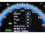 インフォーメーション画面です。運転のサポートをしてくれます。
