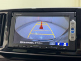 バックカメラの画像です。ガイドラインがスムースな車庫入れをサポートいたします。車庫入れの安心感がアップしますね。