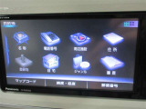目的地設定画面は住所、電話番号、施設名称らなどから検索設定が出来ます。