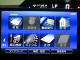 目的地設定画面は住所、電話番号、施設名称らなどから検索設定が出来ます。