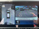 上空から見下ろしているかのように駐車できるアラウンドビューモニター