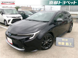こちらの車両はご成約後に当社指定の新品タイヤ4本に交換いたします。 スパークリングブラックパールクリスタルシャインのカローラツーリングハイブリッド入荷しました。