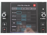 STIスポーツだけの装備「ドライブモードセレクト&電子制御ダンパー」、モード設定をタッチパネルで変更できます、スポーティな足回り・ハンドリングだけでなくマイルドでコンフォートな乗り味まで変更できます