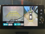 リアカメラ付で、後方をナビ画面で確認。車庫入れも安心です。もちろん、バックギアと連動しています。