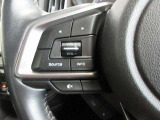 ステアリングスイッチは前方から目を離すことなく操作することが可能。わき見運転の防止に。