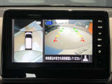 クルマを空から見たような映像が映る、アラウンドビューモニターで、車両周辺の安全確認も一目できます!小さなお子様や障害物も確認できるので、運転のしやすさだけでなく事故防止にも役立ち安心して駐車できます♪