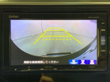 リアカメラ付で、後方をナビ画面で確認。車庫入れも安心です。もちろん、バックギアと連動しています。
