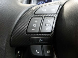 オーディオの音量やチャンネル操作ができるスイッチが、ハンドルに付いています。運転中でも、操作が行えて非常に安全・便利です!