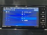 社外メモリーナビ(Panasonic製Strada:CN-HE01WD)です♪目的地まで案内するナビ機能の他にフルセグ画質で楽しめるTVやBluetooth Audio☆DVD再生など多彩な機能が満載で運転を快適にサポートしてくれます☆