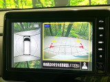 【アラウンドビューモニター】専用のカメラにより、上から見下ろしたような視点で360度クルマの周囲を確認することができます☆死角部分も確認しやすく、狭い場所での切り返しや駐車もスムーズに行えます。