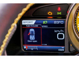 ハンドルの左側のディスプレイは車両情報を表示します。
