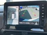アラウンドビューモニターです!上空から貴方のお車をモニタニングしている様に車両の周りの安全確認が出来ます!