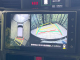 【パノラミックビューモニター】専用のカメラにより、上から見下ろしたような視点で360度クルマの周囲を確認することができます☆死角部分も確認しやすく、狭い場所での切り返しや駐車もスムーズに行えます。
