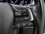 ◆アダプティブクルーズコントロール◆予め設定した車速内でクルマが自動的に加減速。前走車との適切な車間距離を維持しながら追従走行します。【LKAS】車線維持支援システムでステアリング操作を支援。