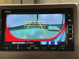 リバースギアに入れるだけで後方の表示へ切り替わります。夜間や雨の日の駐車も楽になりますよ。