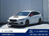 走行距離にご注目。STIパーツ装備のレヴォーグ入庫。納車時に弊社指定の新品タイヤ4本に交換いたします。